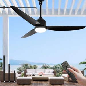 2. ANFERSONLIGHT Outdoor Ceiling Fan with Light