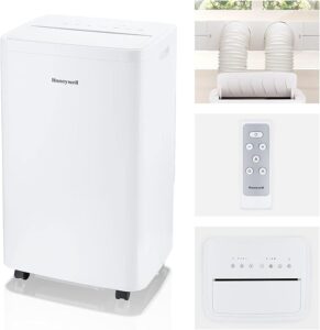 4. Honeywell 14,500 BTU Dual Hose Portable Air Conditioner
