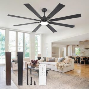 7. ZMISHIBO Outdoor Ceiling Fan