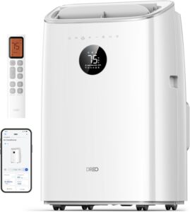 2. Dreo 45dB Quiet 8000 BTU Portable Air Conditioner