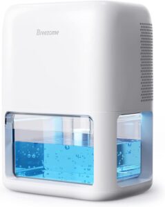 1. BREEZOME Small Dehumidifier for Bathroom