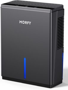 10. MORFY Small Dehumidifier for Bathroom
