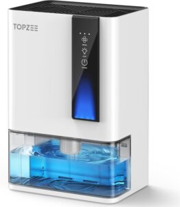 2. Topzee Small Dehumidifier for Bathroom