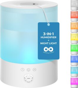 5. Everlasting Comfort Top Fill Humidifier for Bedroom