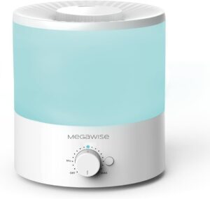 8. MegaWise Ultrasonic Cool Mist Humidifier for Bedroom
